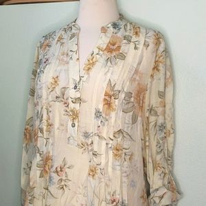 Zac & Rachel Floral Blouse M